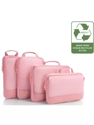 Kovček HEYS Ecotex Compression Packing Cube 4 Pc Set ROZA PESEK
