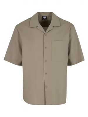 Srajca URBAN CLASSICS TB6409 BLEDA OLJČNA
