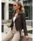Ženska jakna DSTREET TY5647 RJAVA
