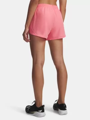 Ženske kratke hlače UNDER ARMOUR UA FLY BY 3'' SHORTS 1382438-602 ROZA