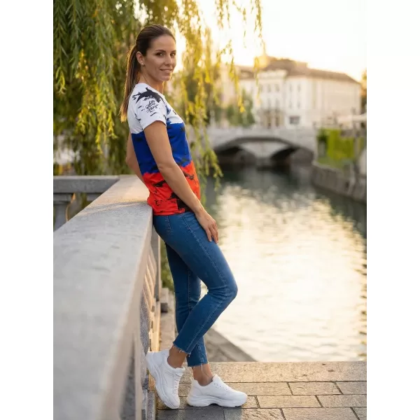  Ženska vrhunska majica s kratkimi rokavi ALTISPORT VOJ/ALW036SI/TR01 SLOVENIJA 