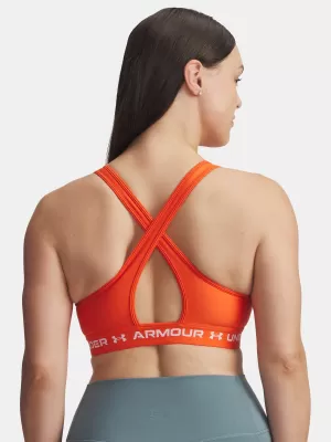 Ženski nedrček UNDER ARMOUR CROSSBACK MID BRA 1361034-844 ORANŽNA