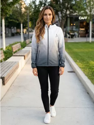 Ženska vrhunska softshell jakna ALTISPORT VOJ/ALW126JACK01 ČRNO-BELO