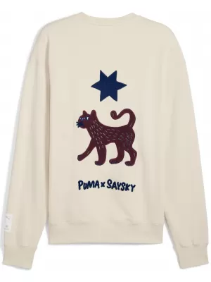 Pulover PUMA UNISEX X SAYSKY LS KNIT 527557-87 ALPSKI SNEG