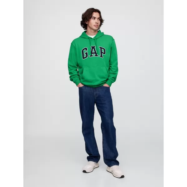  Moški pulover GAP FRENCH TERRY PULLOVER LOGO HOODIE 868460-09 GALANTNO ZELENA 