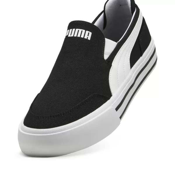  Škornji PUMA COURT CLASSIC VULC SLIPON 400216_02 PUMA ČRNA/PUMA BELA 