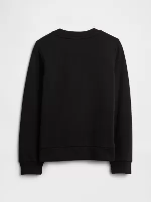 Otroški pulover GAP CREW SWEATSHIRT 839149-07 DISKO KROGLA SREBRNA