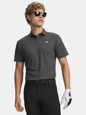 Moška majica s kratkimi rokavi UNDER ARMOUR T2G PRINTED POLO 6012304-001 ČRNA