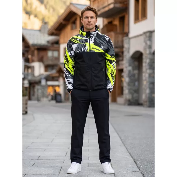  Moška vrhunska softshell jakna ALTISPORT VOJ/ALM039JACK01 ČRNA IN RUMENA 