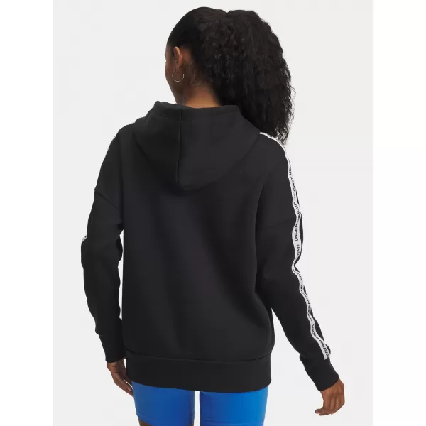  Ženski pulover UNDER ARMOUR ICON FLEECE TAPED HDY 6003708-004 ČRNA 