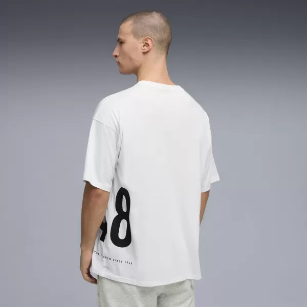  Moška majica s kratkimi rokavi PUMA M GRAPHIC OVERSIZED TEE 528528_02 PUMA BELA 