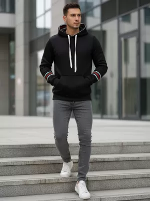 Moški pulover DSTREET BX5940 ČRNA