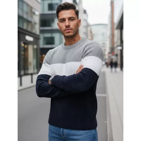  Moški pulover DSTREET WX2320 TEMNO MODRA/SVETLO SIVA 