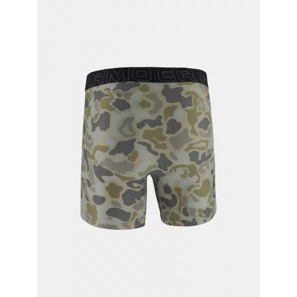  Moške boksarice UNDER ARMOUR UA PERFORMANCE TECH - PRINT 6IN - 1PK 1383875-069 TITAN 