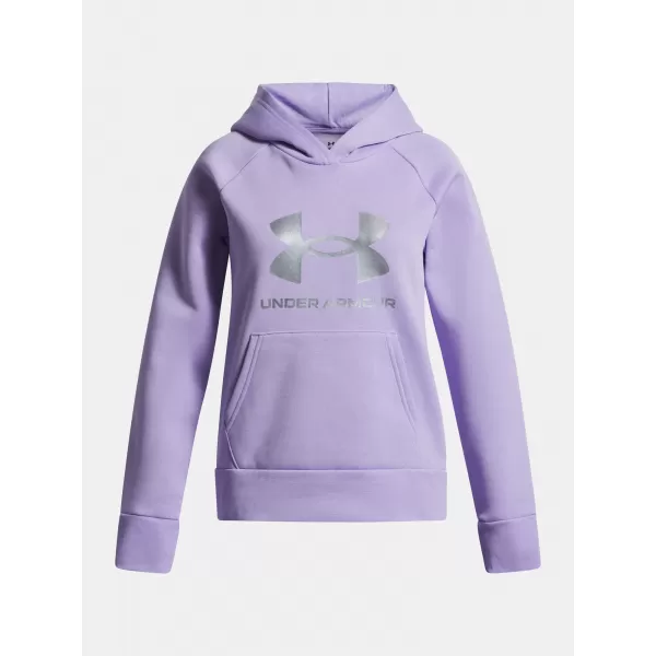  Pulover za deklico UNDER ARMOUR UA RIVAL FLC SHIMMER HDY 6004118-538 VIJOLIČNA 
