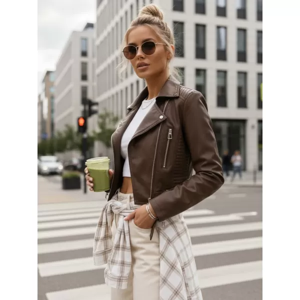  Ženska jakna DSTREET TY5537 RJAVA 