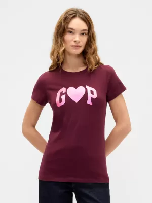 Ženska majica s kratkimi rokavi GAP LOGO TEE 843334-02 TOSKANSKO RDEČE