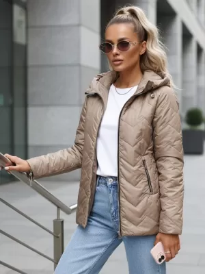 Ženska jakna DSTREET TY5609 KARAMELA