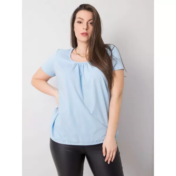  Ženska majica s kratkimi rokavi BASIC FEEL GOOD RV-TS-6320.85P SVETLO MODRA 