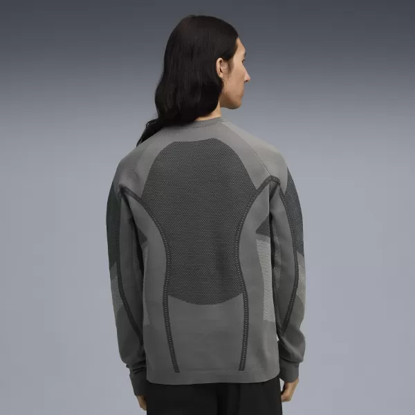  Moški pulover PUMA X SAN SAN GEAR KNIT LS 632549-08 HLADNA SREDNJE SIVA 