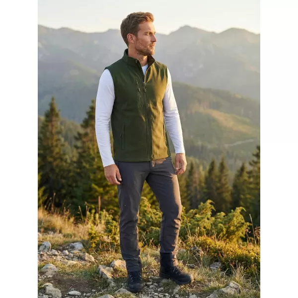  Moški softshell telovnik ALTISPORT NoPrint NP/ALM865 VOJAŠKI 