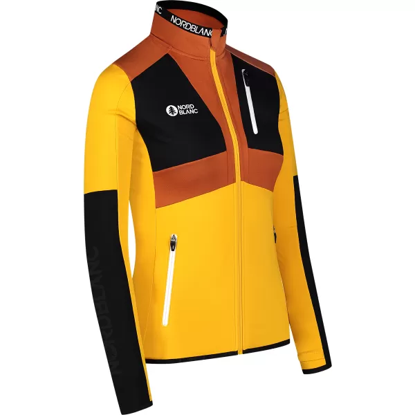  Ženski powerfleece pulover NORDBLANC RIVA NBWFL8289 JANTAR 