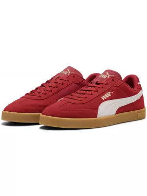 Škornji PUMA CLUB II ERA SUEDE 400717-08 FORATRED/P.WHITE/ FORATRED/P.WHITE/PUMA GOLD