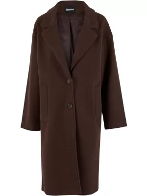 Ženski plašč URBAN CLASSICS TB6073 TOPLA RJAVA