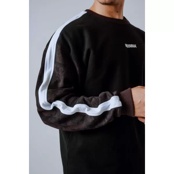  Pulover s kapuco sproščenega kroja POWER 903 TEMNO RJAV CAMO Nebbia 