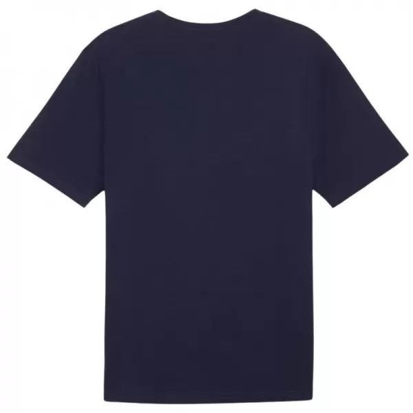  Moška funkcionalna majica PUMA TEAMRISE LOGO JERSEY COTTON 658705-06 PUMA MORNARSKO MODRA/PUMA BELA 