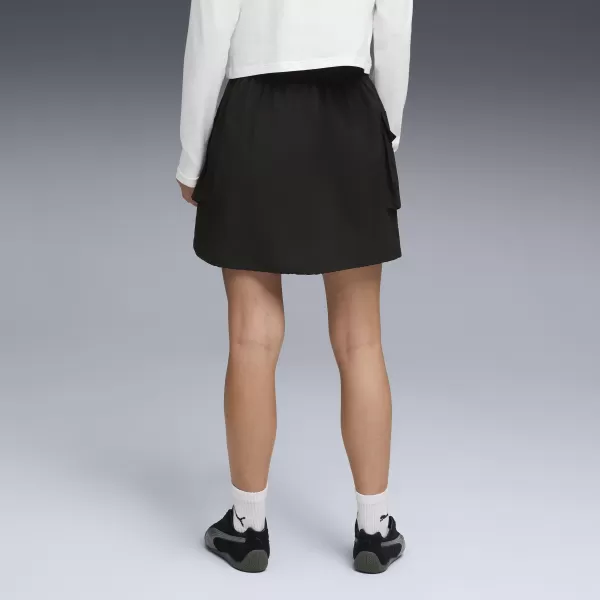  Žensko krilo PUMA WARDROBE ESS WV CARGO SKIRT 634584_01 ČRNA PUMA 