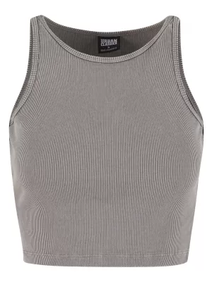 Ženska majica s kratkimi rokavi URBAN CLASSICS TB7482 JEKLENO SIVA