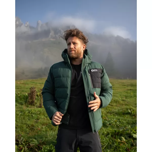  Moška zimska jakna NORDBLANC BRAMBLE NBWJM8258 TEMNO ZELENA 
