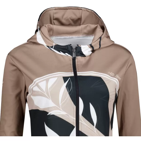  Ženski premium pulover z zadrgo ALTISPORT VOJ/ALW128MI02 KAVA 