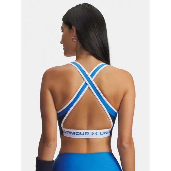  Ženski nedrček UNDER ARMOUR UA CROSSBACK MID OPEN BACK 6005838-403 MODRA 