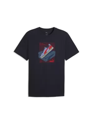 Moška majica s kratkimi rokavi PUMA GRAPHIC TEE 691777_16 NOVA MORNARICA