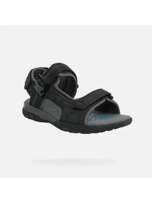 Moški sandali GEOX SPHERICA EC5 G014392 ČRNA