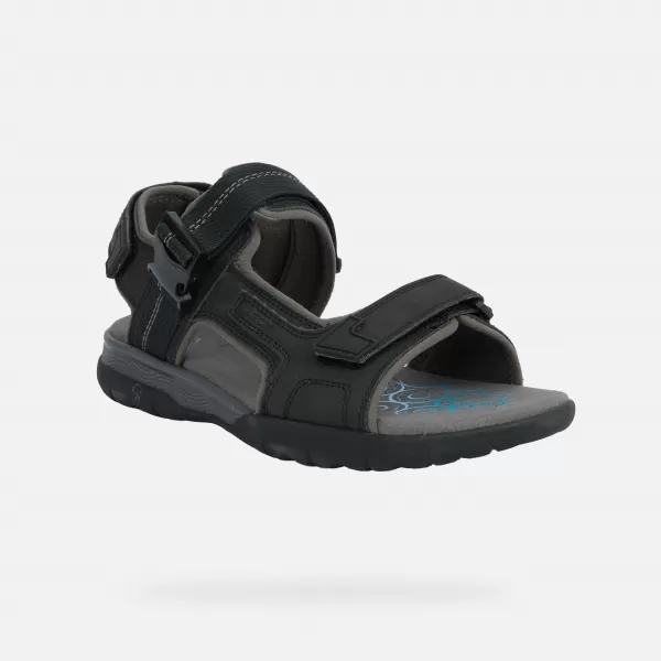  Moški sandali GEOX SPHERICA EC5 G014392 ČRNA 