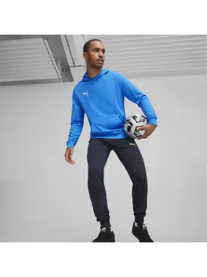 Moški pulover PUMA TEAMGOAL CASUALS HOODY 658618_02 IGNITE BLUE/ IGNITE BLUE/PUMA WHITE
