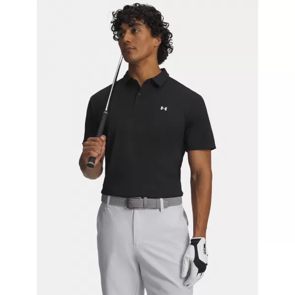  Moška majica s kratkimi rokavi UNDER ARMOUR T2G PIQUE POLO 6012303-001 ČRNA 