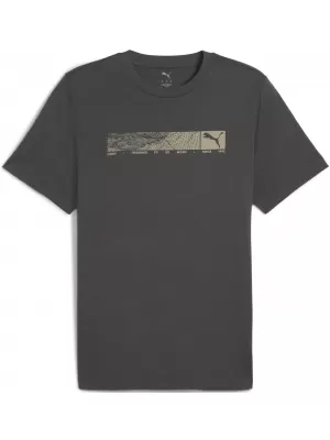 Moška majica s kratkimi rokavi PUMA TECH GRAPHIC TEE 688227-44 TEMNO SIVA