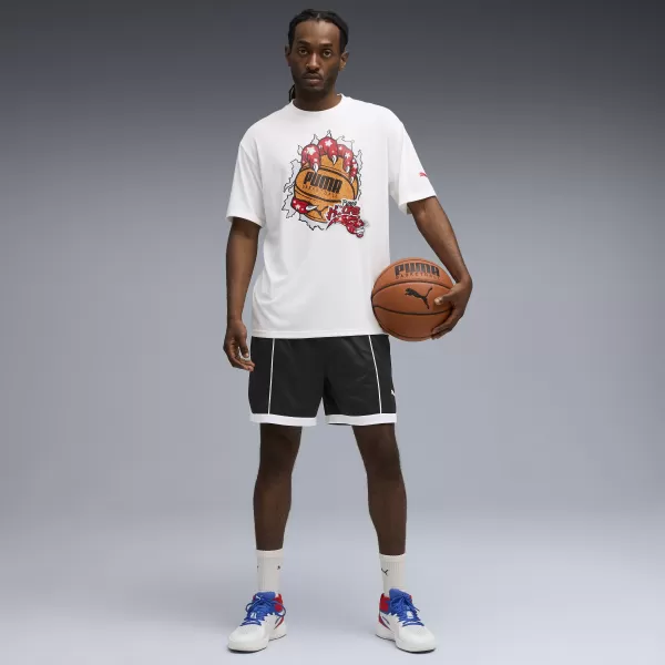  Moška majica s kratkimi rokavi PUMA HOOPAVERSE TEE 3 632891-01 PUMA BELA 