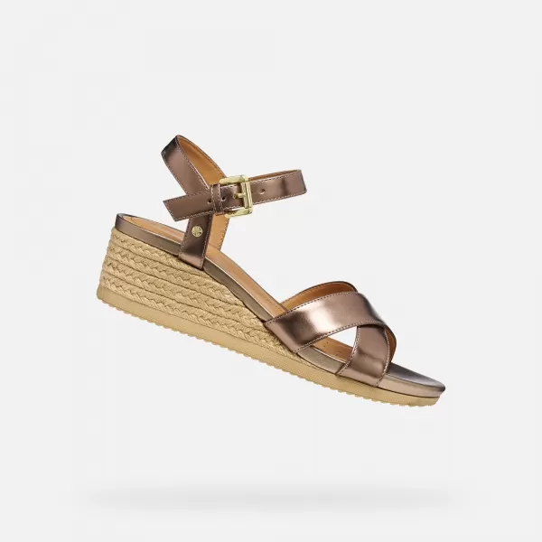  Ženske sandale GEOX ISCHIA CORDA G012728 BEŽ 