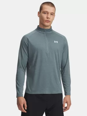 Moška majica s kratkimi rokavi UNDER ARMOUR UA TECH TEXTURED 1/2 ZIP 1382797-587 MODRA