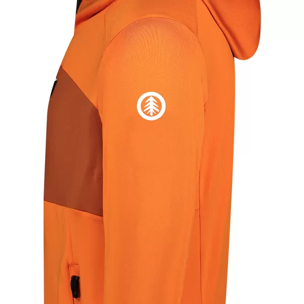  Moški powerfleece pulover NORDBLANC BRACKEN NBWFM8286 ORANŽNA 