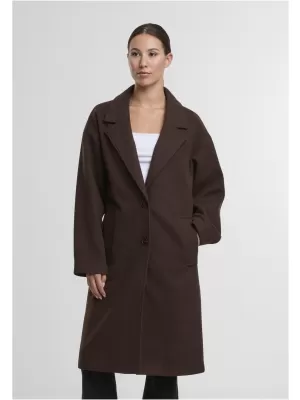 Ženski plašč URBAN CLASSICS TB6073 TOPLA RJAVA