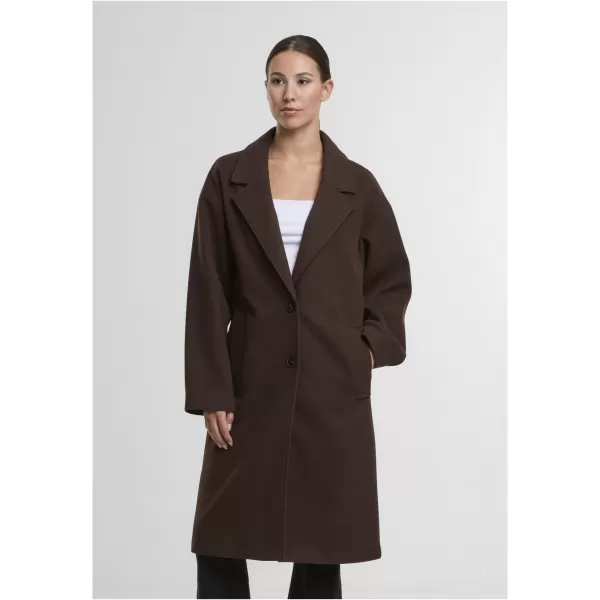  Ženski plašč URBAN CLASSICS TB6073 TOPLA RJAVA 
