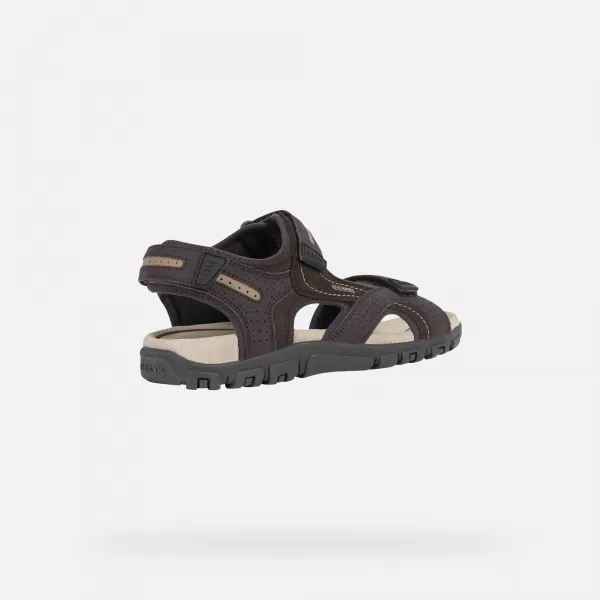  Moški sandali GEOX UOMO SANDAL STRADA G003039 TEMNO RJAVA 