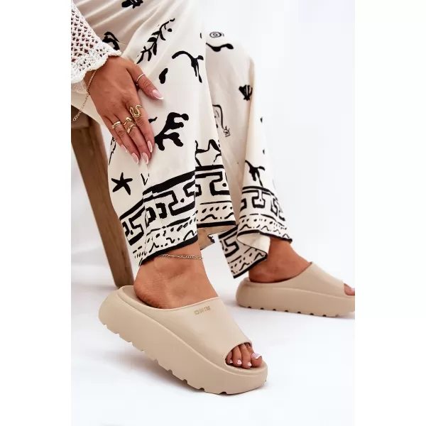  Ženski natikači BIG STAR RR274A569 BEIGE Big Star Shoes 