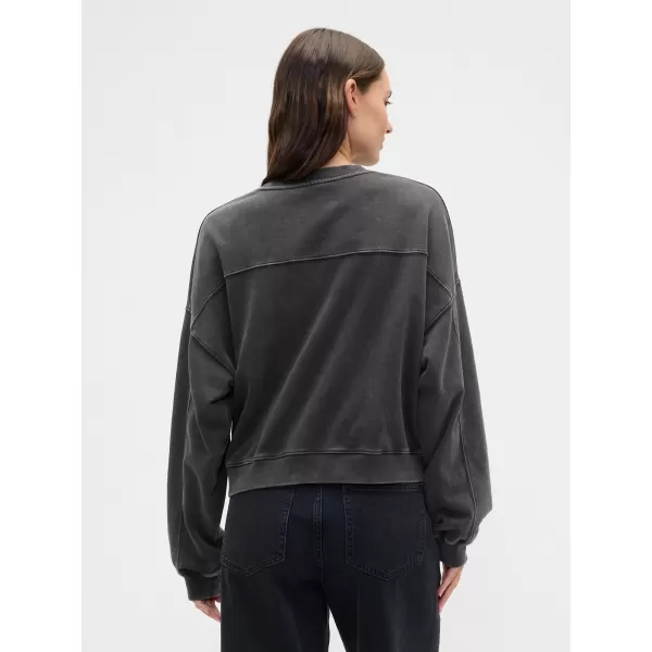  Ženski pulover GAP LOGO SWEATSHIRT 799280-02 NOČ BREZ MESECA 